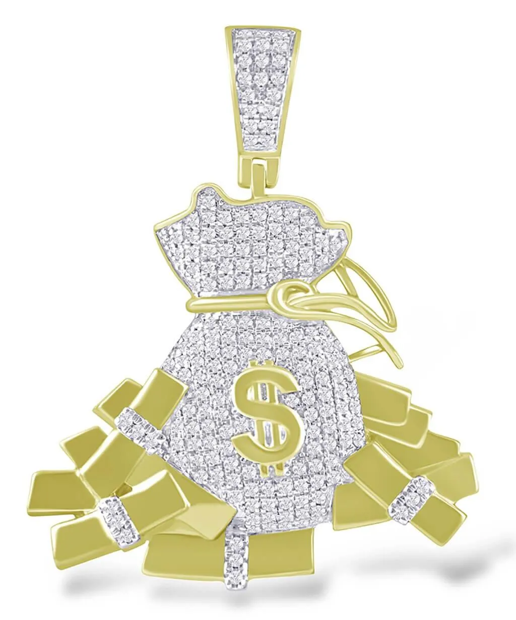 10K 0.95-1.00CT D-MONEY BAG