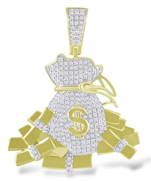 10K 0.95-1.00CT D-MONEY BAG