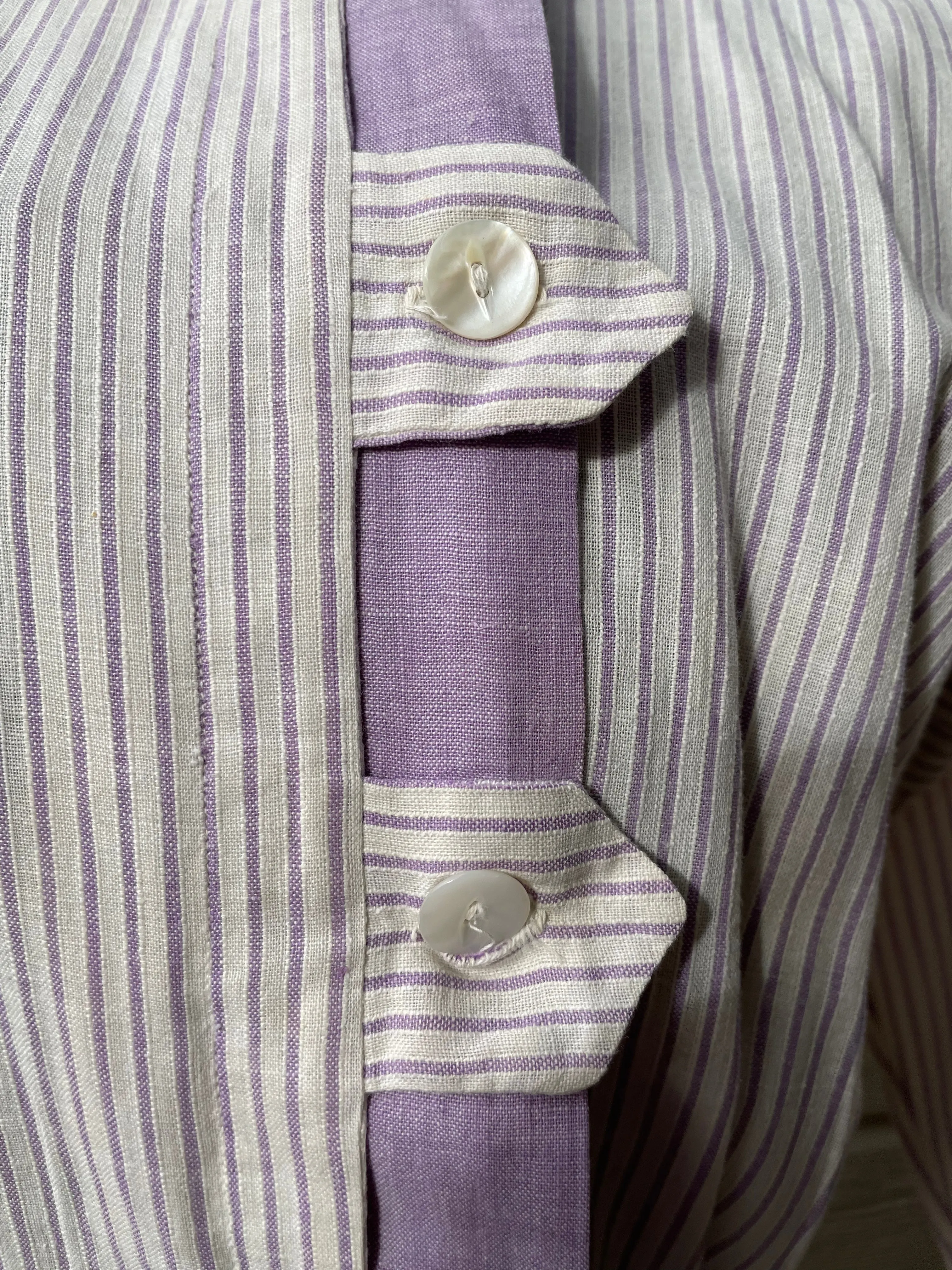 1910s Lavender Sailor Collar Day Dress