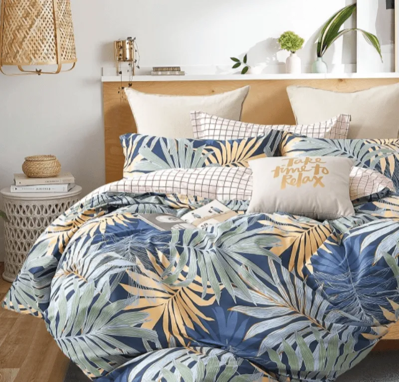 200 Thread Count Cotton Printed Florida Duvet Covers Set