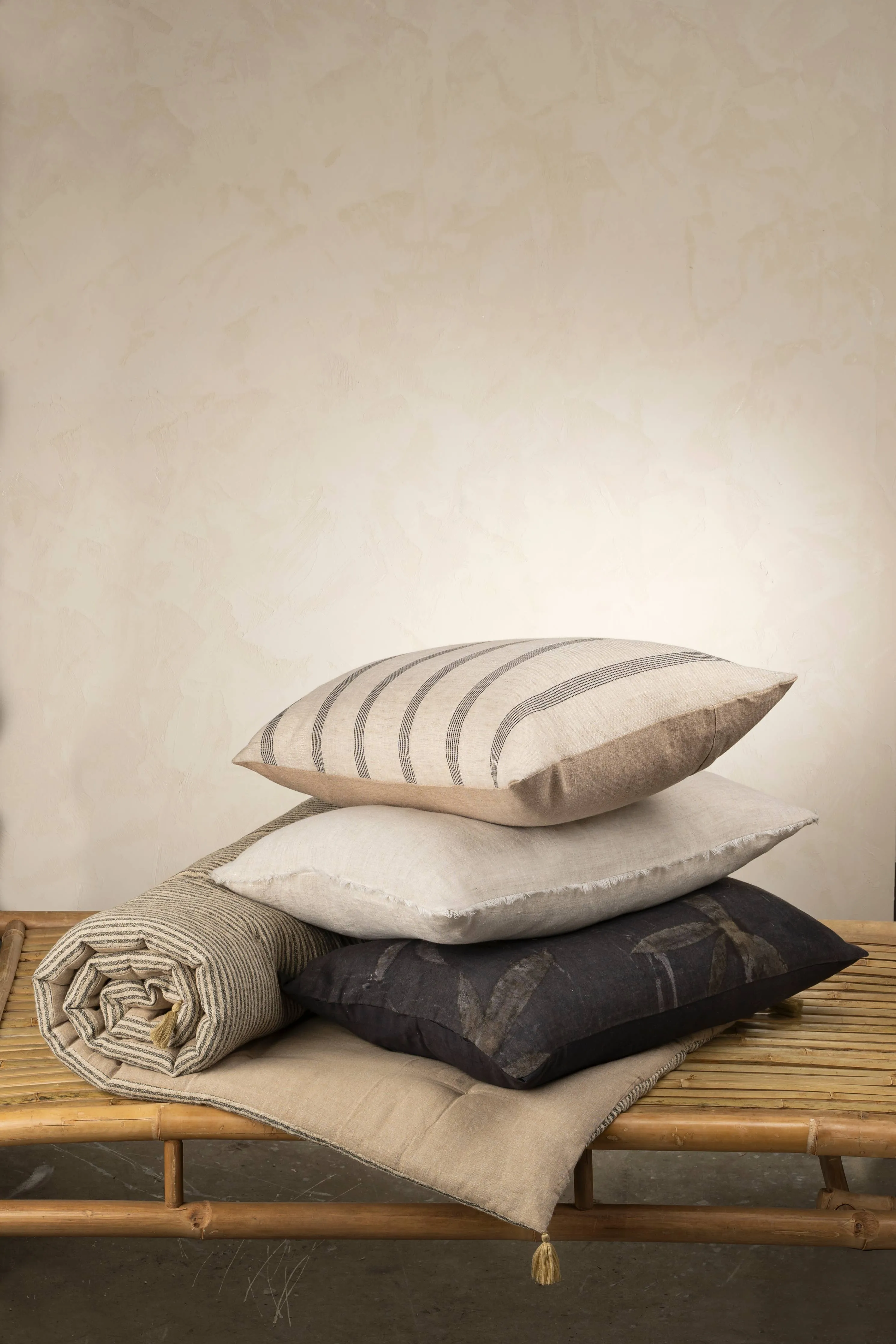 20x20 Valley Stripe Linen Pillow