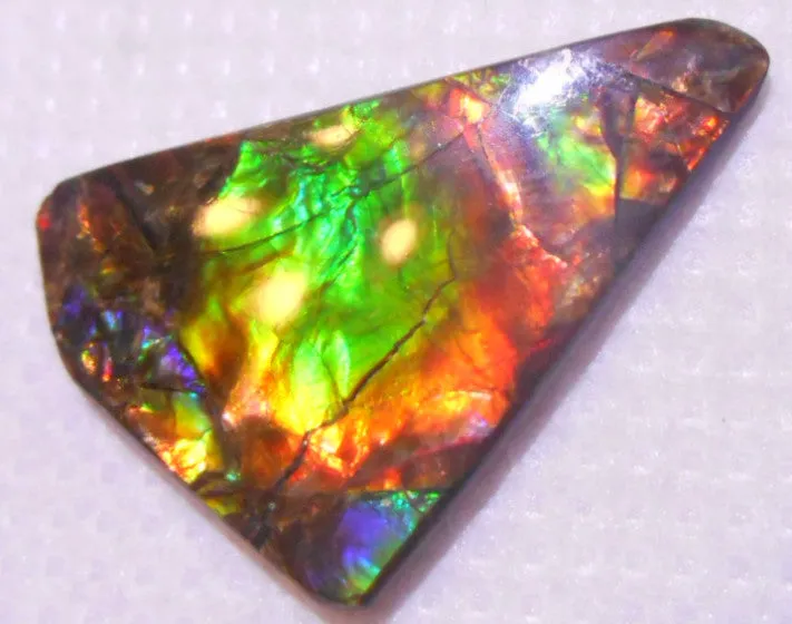 27 x 18 mm - IMP-39　Natural Ammolite Double-Sided Imperial BEAUTY!　両面　レアルース　アンモライト