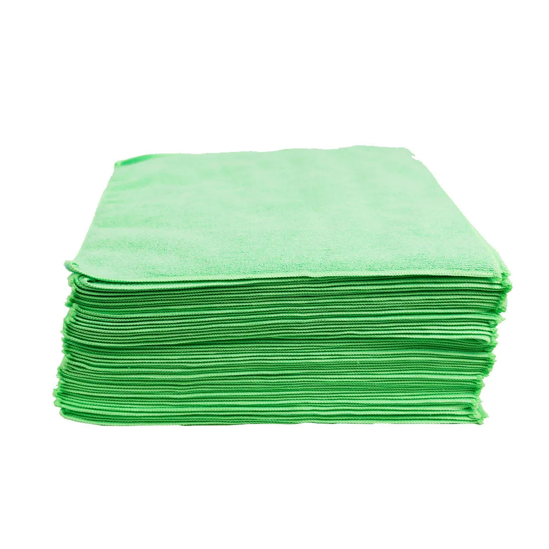 380GSM Premium Multipurpose Microfiber Cleaning Towel - 50 Pack