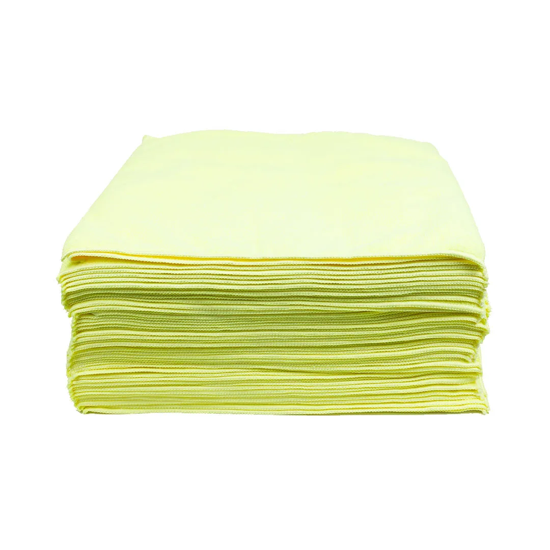 380GSM Premium Multipurpose Microfiber Cleaning Towel - 50 Pack