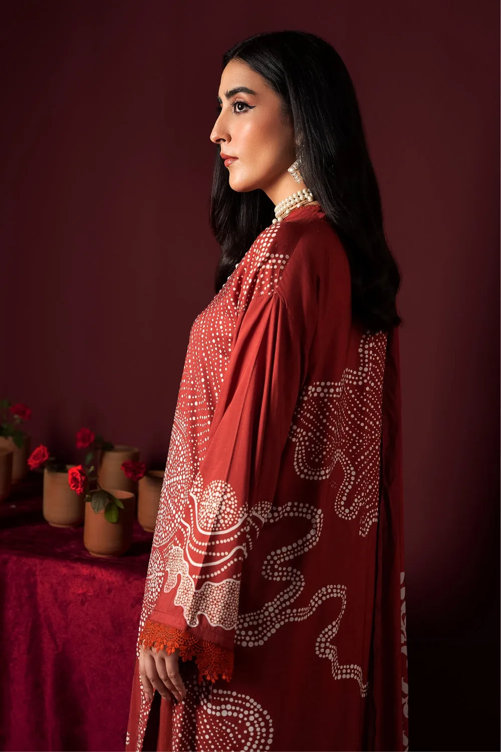 3PC Unstitched | Printed Linen Suit