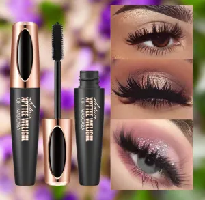 4D Silk Fiber Lash Curling Mascara - Waterproof, Smudge-Proof, Intense Curl for Voluminous Lashes