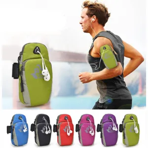 5.5inch Running Jogging GYM Protective Phone Bag Sports Wrist Bag Arm Bag , Outdoor Waterproof Nylon Hand Bag For Camping Hiking