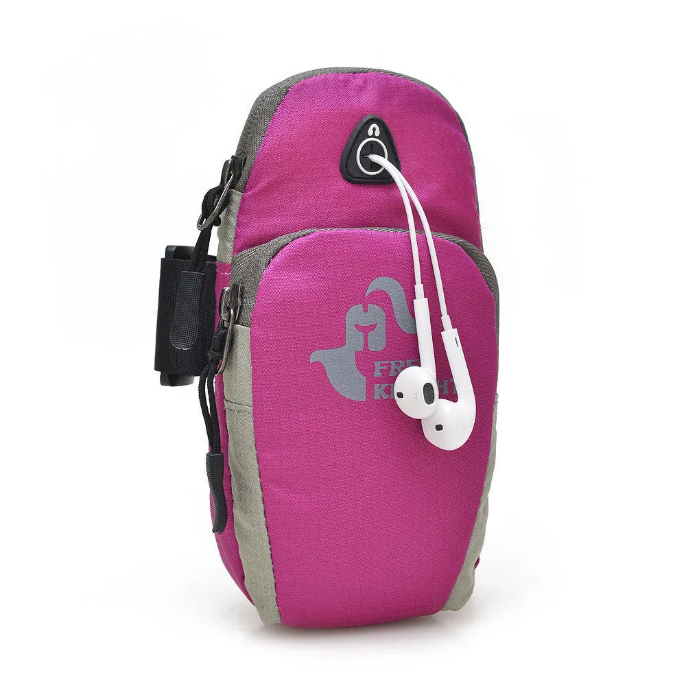 5.5inch Running Jogging GYM Protective Phone Bag Sports Wrist Bag Arm Bag , Outdoor Waterproof Nylon Hand Bag For Camping Hiking