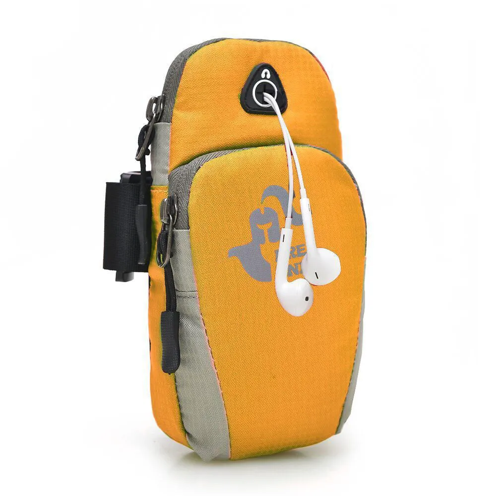 5.5inch Running Jogging GYM Protective Phone Bag Sports Wrist Bag Arm Bag , Outdoor Waterproof Nylon Hand Bag For Camping Hiking