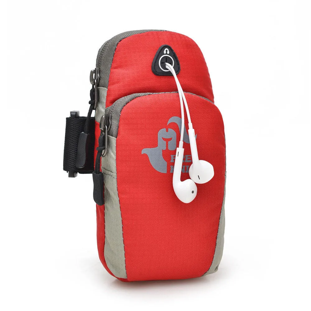 5.5inch Running Jogging GYM Protective Phone Bag Sports Wrist Bag Arm Bag , Outdoor Waterproof Nylon Hand Bag For Camping Hiking