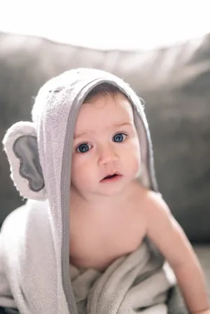 600GSM Super Plush Large Hooded Bamboo Towel and Wash Cloth Set