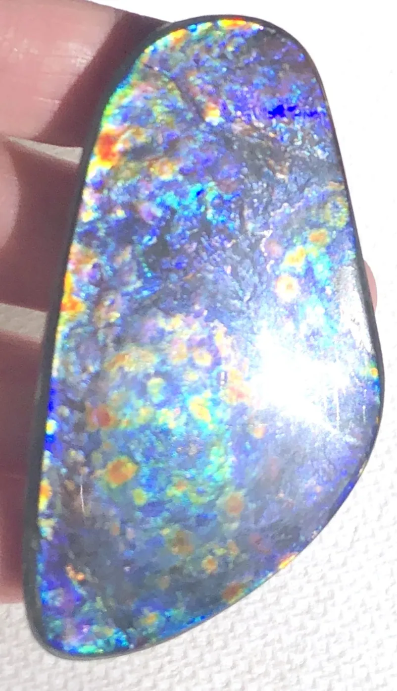 68 x36x6㎜ Natural  Free Form . FFNT 137 Ammolite  Floral BEAUTY FREE SHIPPING! ナチュラル　ルース　アンモライト フリーフォーム