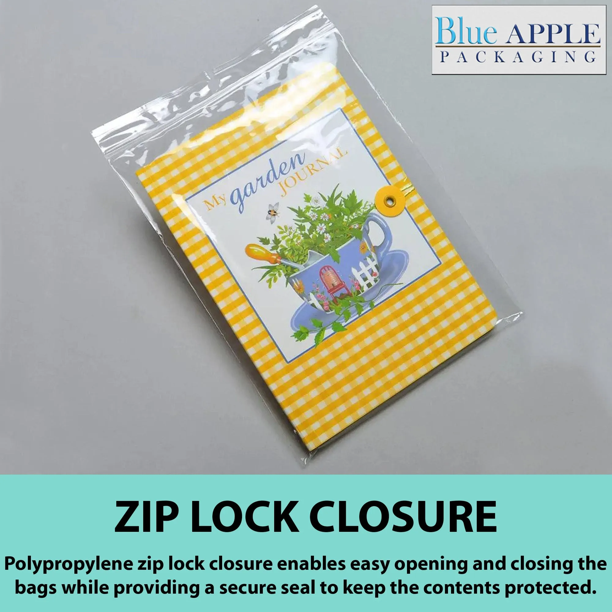 6X9 Inches Polypropylene ZipLock Bags W/ Hang Hole 2 Mil Clear