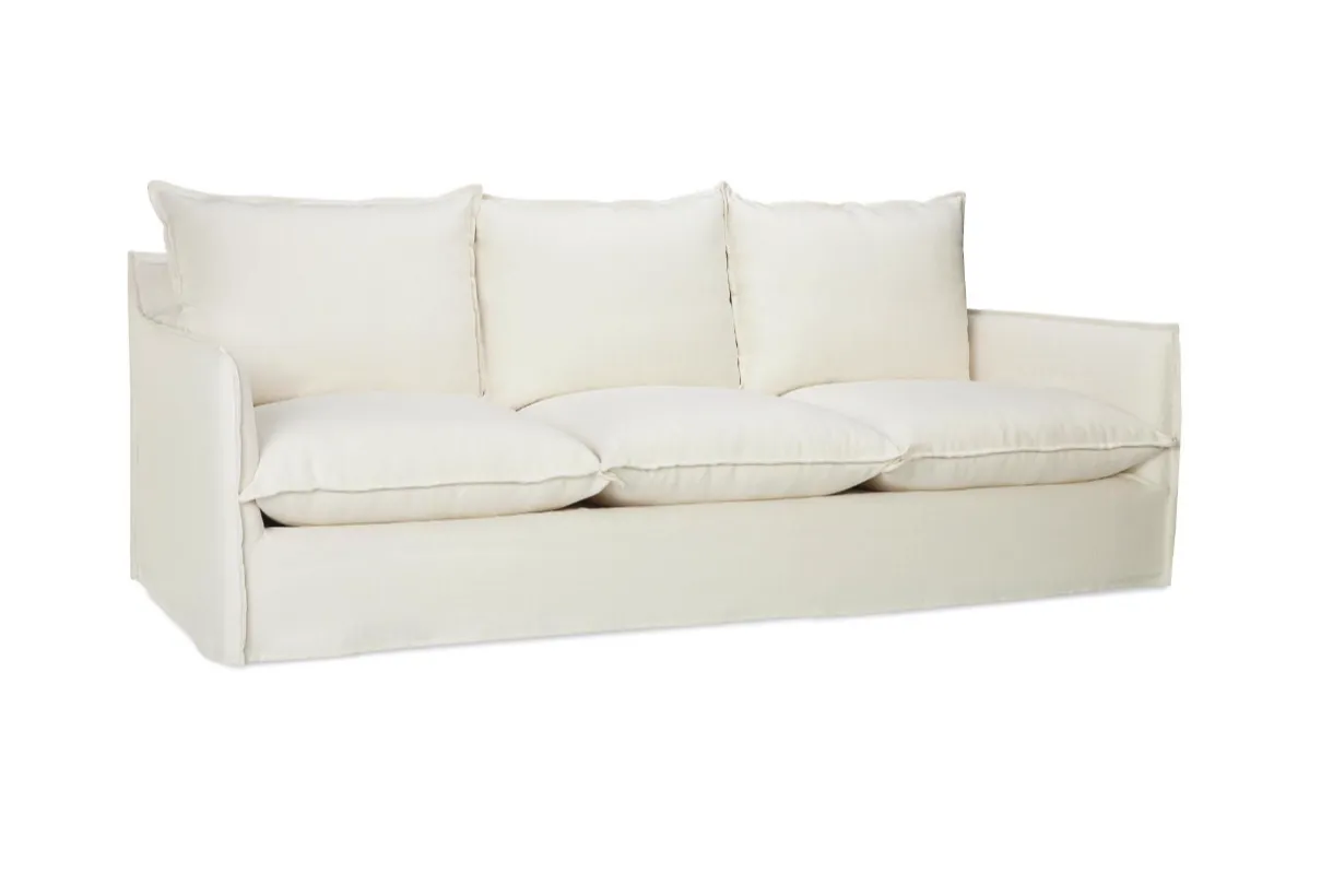 Agave Slipcovered Swivel Chair