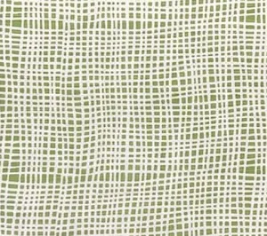 Alan Campbell Fabric: Criss Cross - Custom New Jungle on Tinted Belgian Linen / Cotton