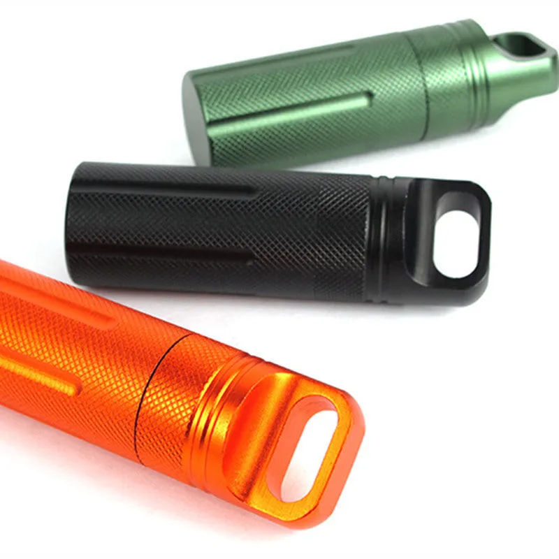 All-metal Waterproof Survival Medicine Bottle Waterproof Tank