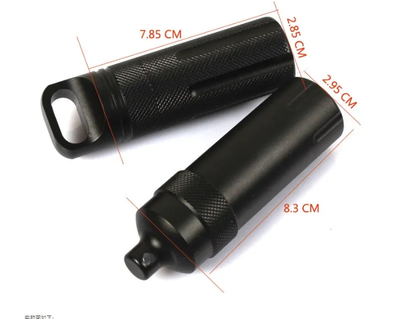 All-metal Waterproof Survival Medicine Bottle Waterproof Tank