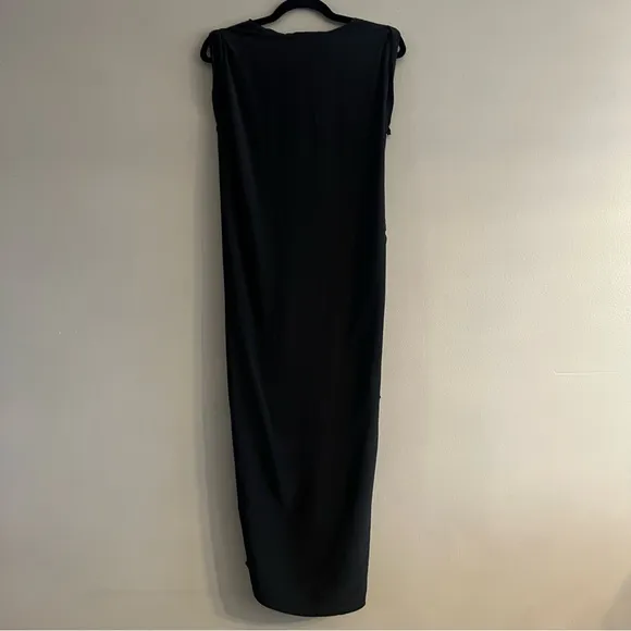 ALLSAINTS Riviera Leo Dress Animal Print Knotted Asymmetrical Sleeveless Grunge