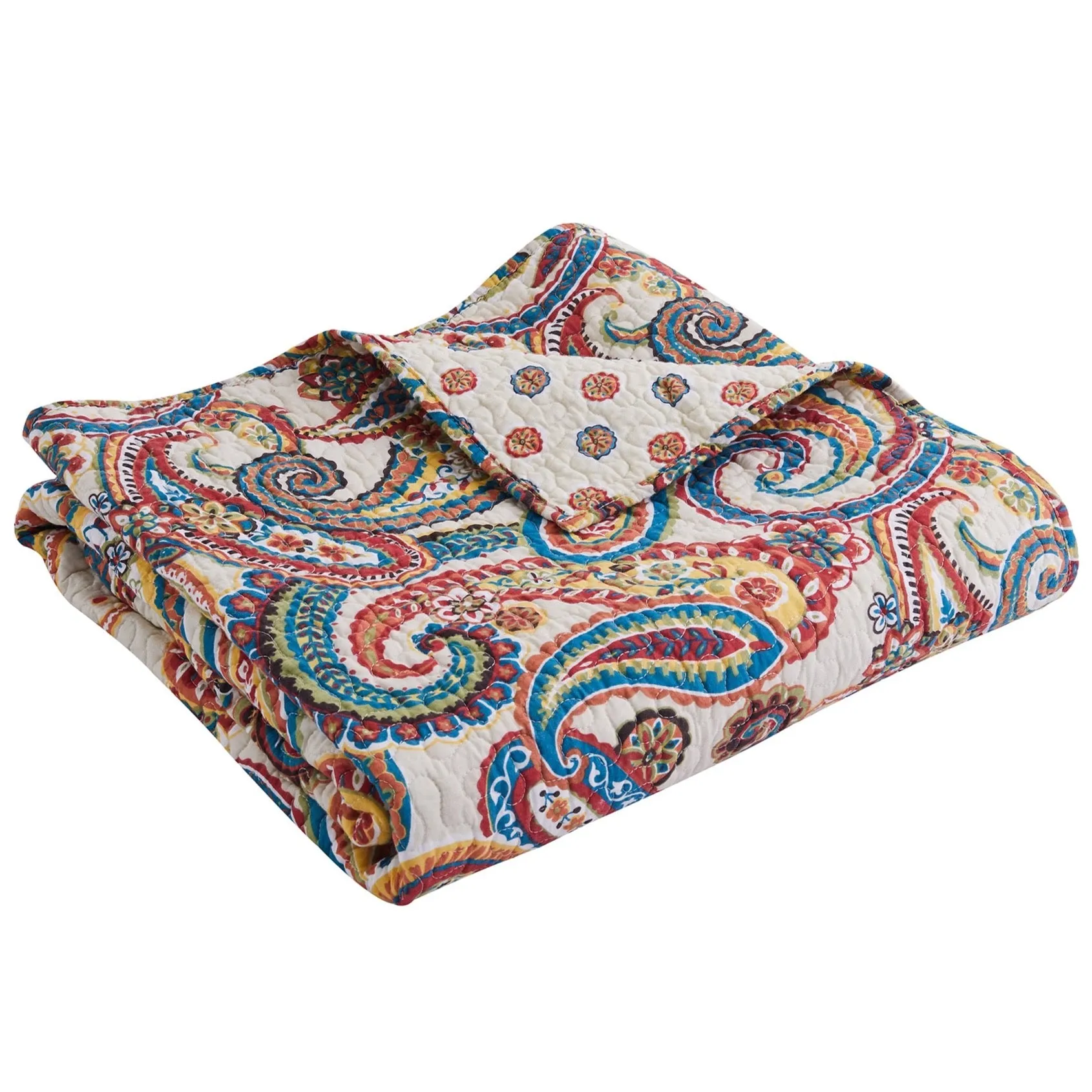 Alyssa Paisley Quilted Throw
