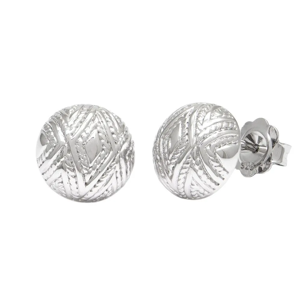 Andrea Candela Patterned Stud Earrings