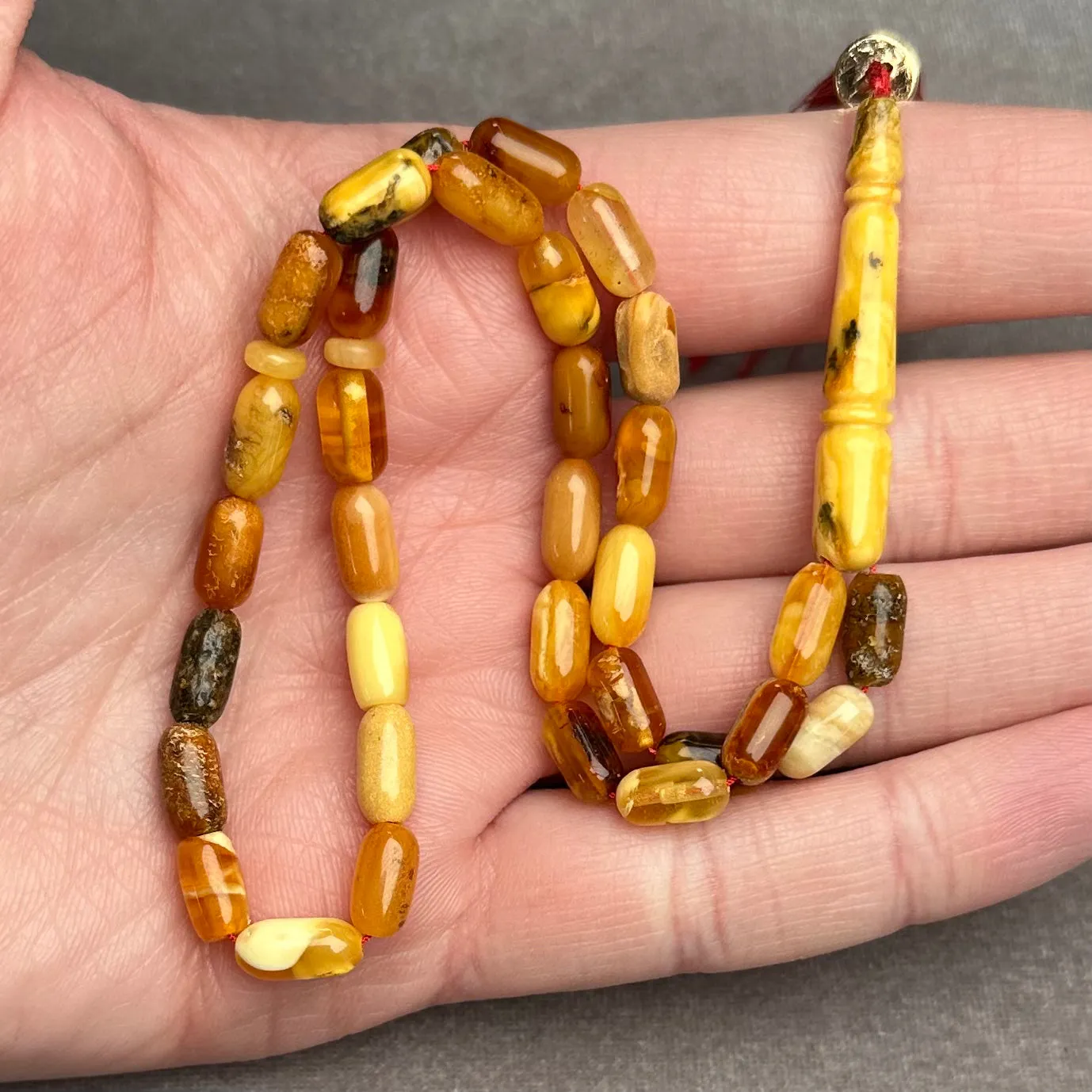 ANTIQUE AMBER MISBAHA 5,2x9,7mm 8g
