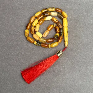 ANTIQUE AMBER MISBAHA 5,2x9,7mm 8g