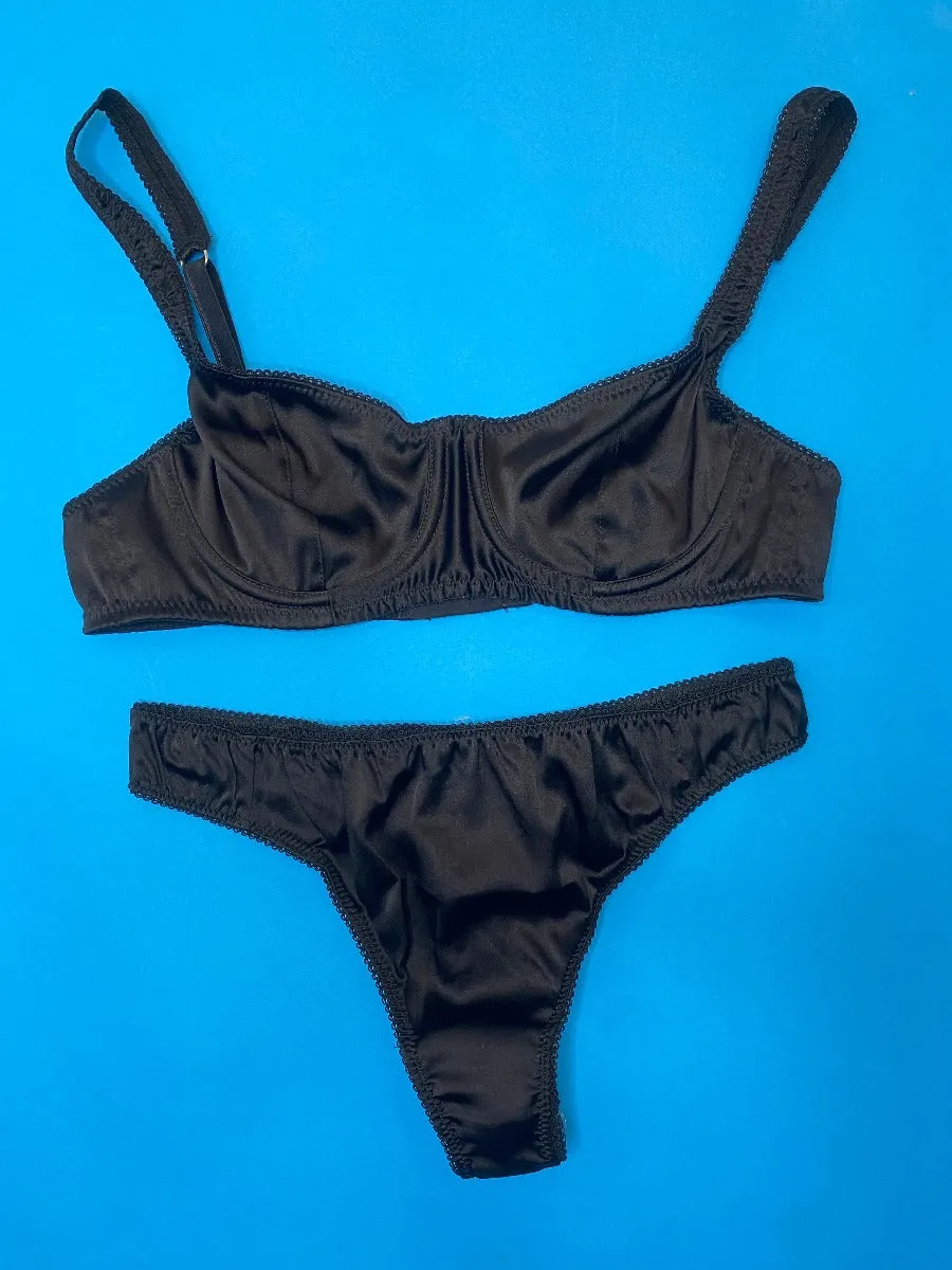 Araks: Grier Silk Thong - Black