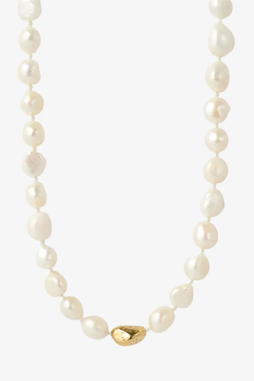 ARMS OF EVE HARIETTE PEARL NECKLACE - GOLD PLATED