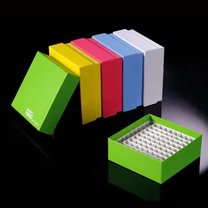 Assorted Cardboard Cryo-Color Microcentrifuge Tube Freezer Storage Boxes
