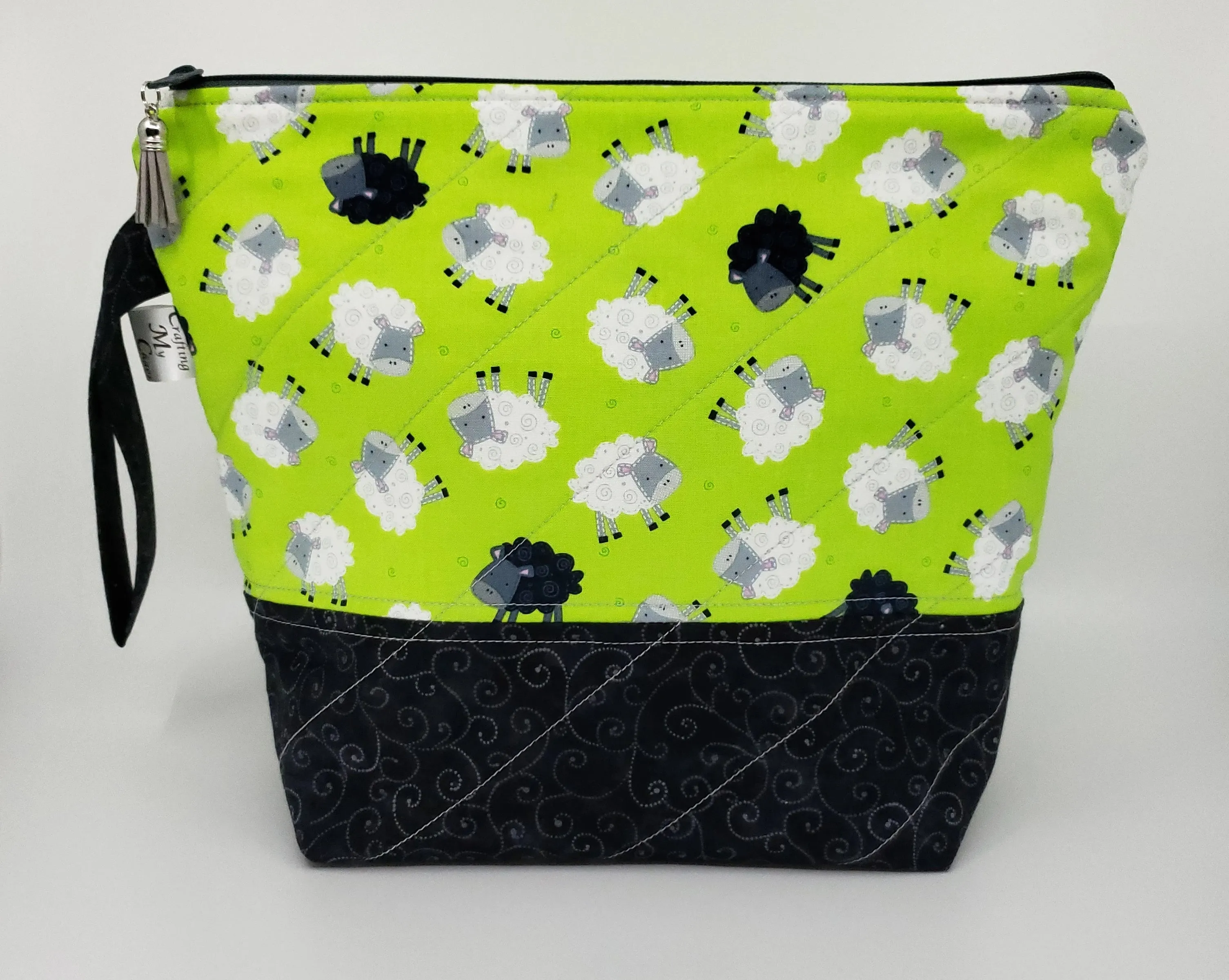 Baa Baa Black Sheep - Project Bag - Medium