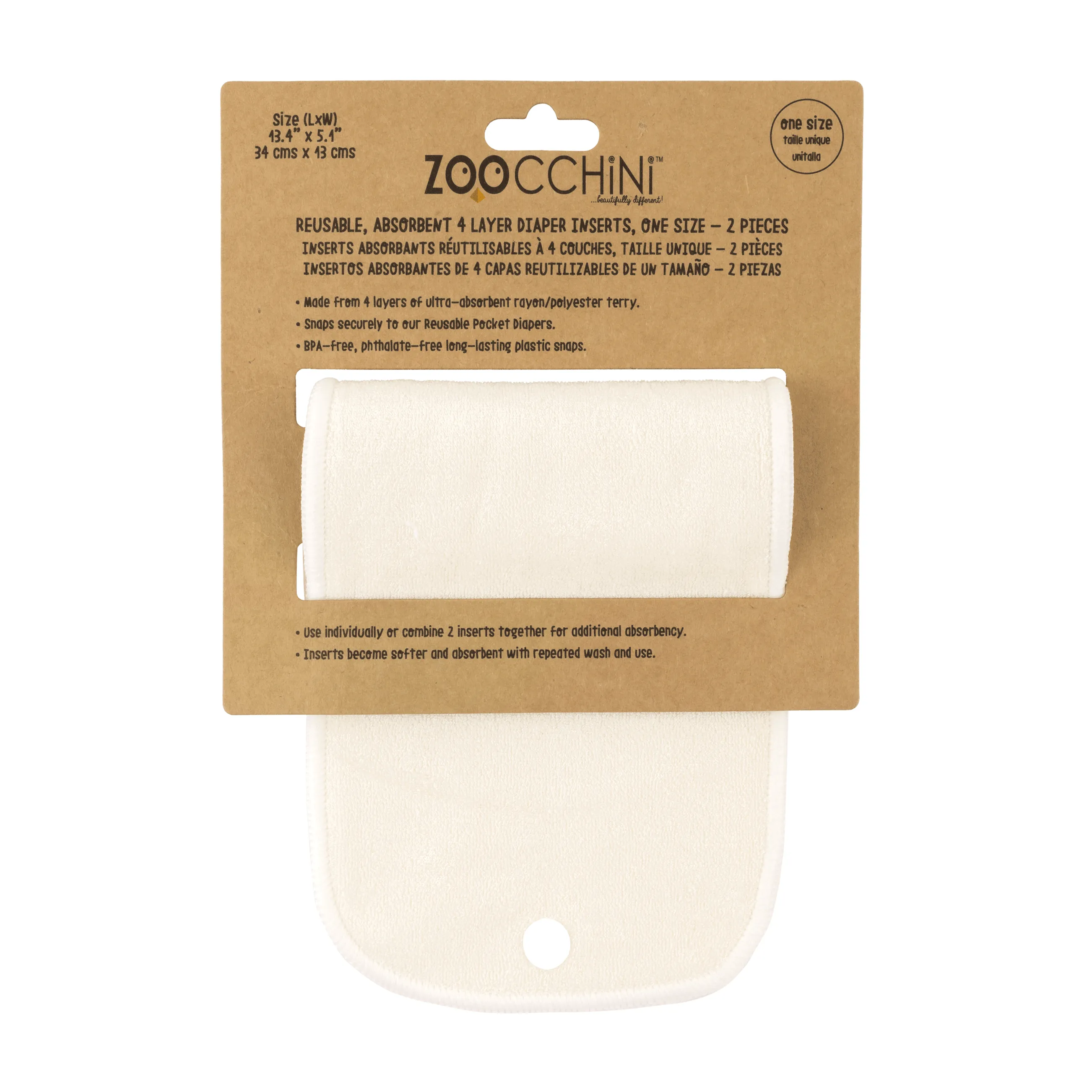 Baby/toddler Reusable Cloth Pocket Diaper ( 2 Inserts) - Allie The Alicorn