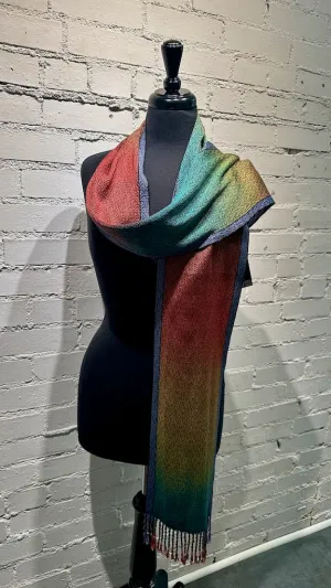 Bamboo and Tencel Hand Woven Scarf - SS145