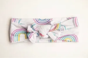 Bamboo Baby Headband - Purple Rainbow