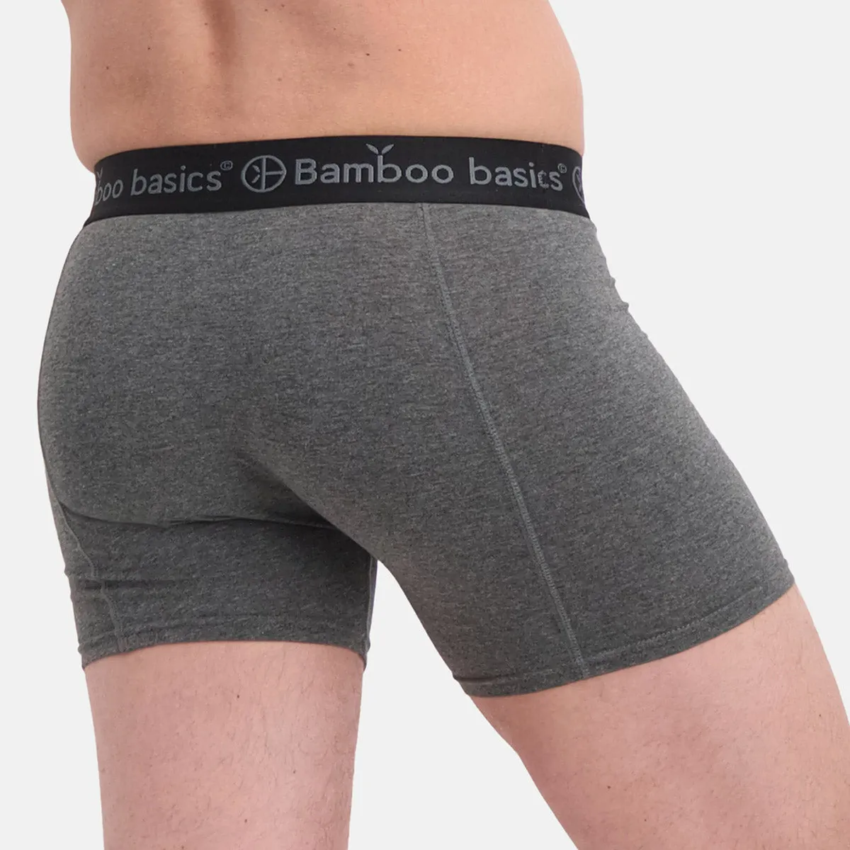 Bamboo Boxer Shorts in Black, White & Grey (3 pack) by Bamboo Basics