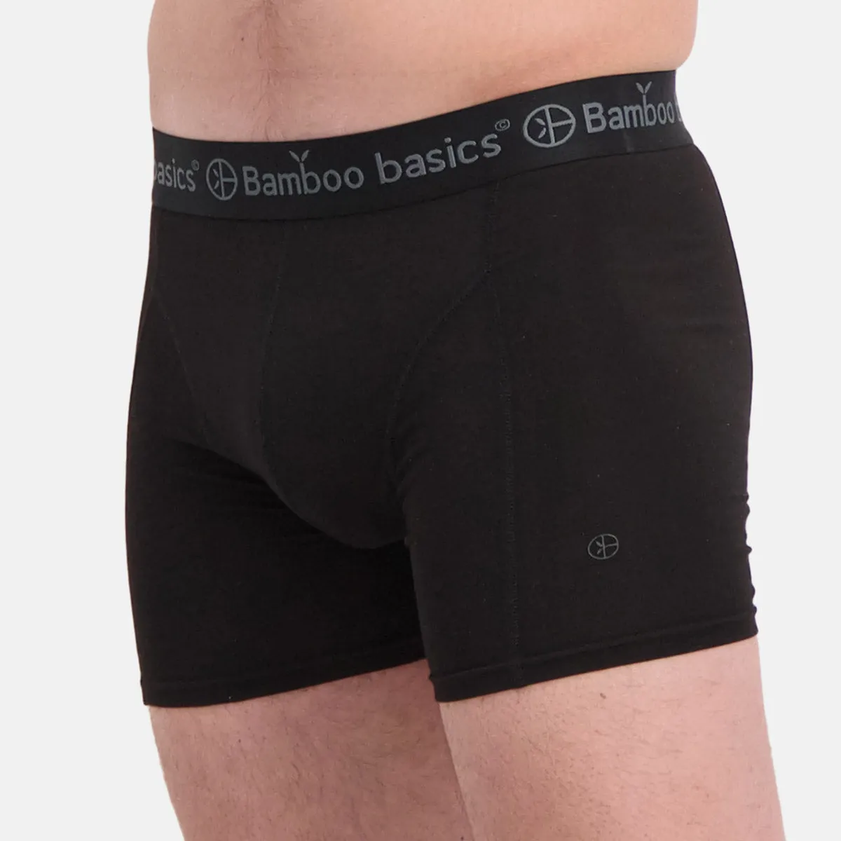 Bamboo Boxer Shorts in Black, White & Grey (3 pack) by Bamboo Basics