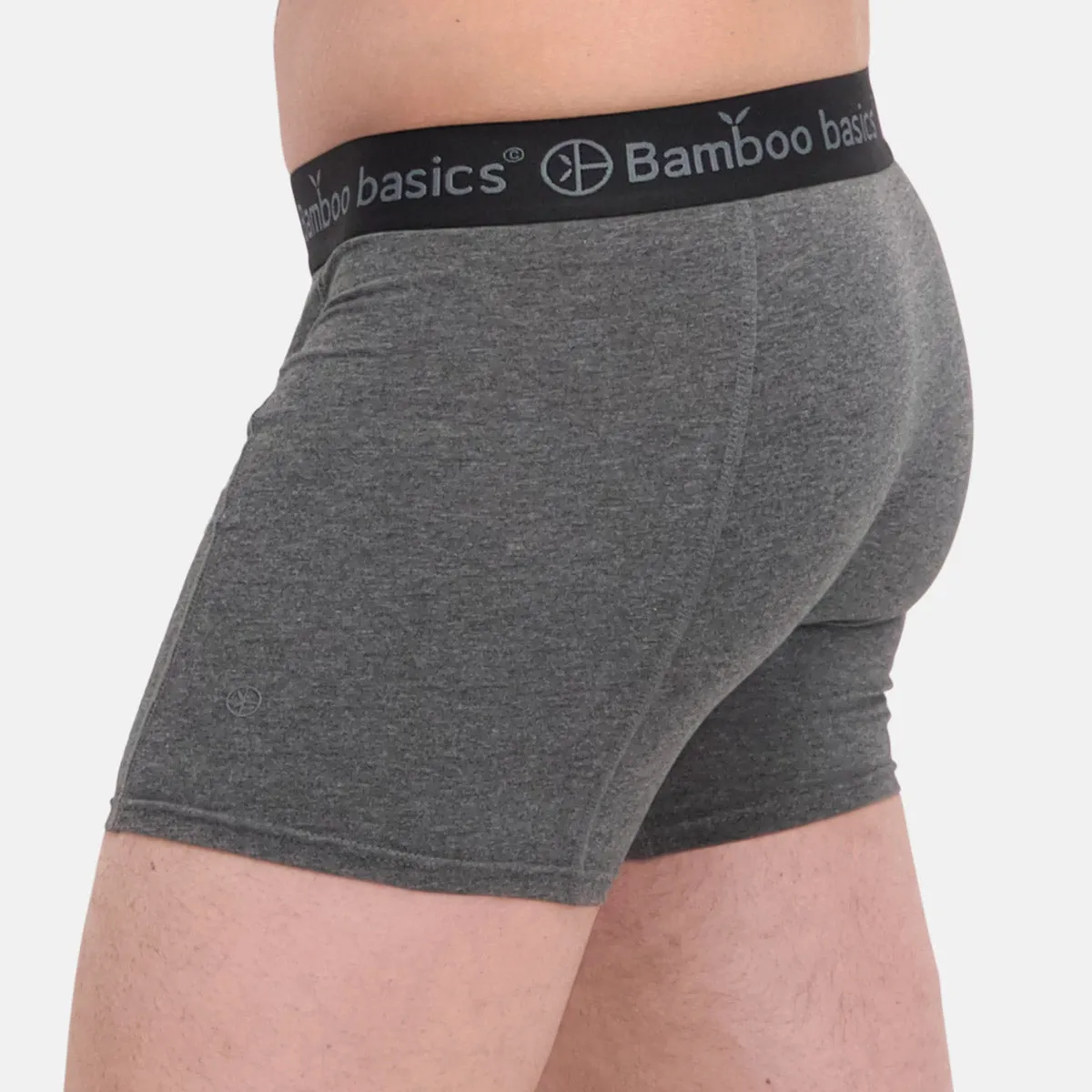 Bamboo Boxer Shorts in Black, White & Grey (3 pack) by Bamboo Basics