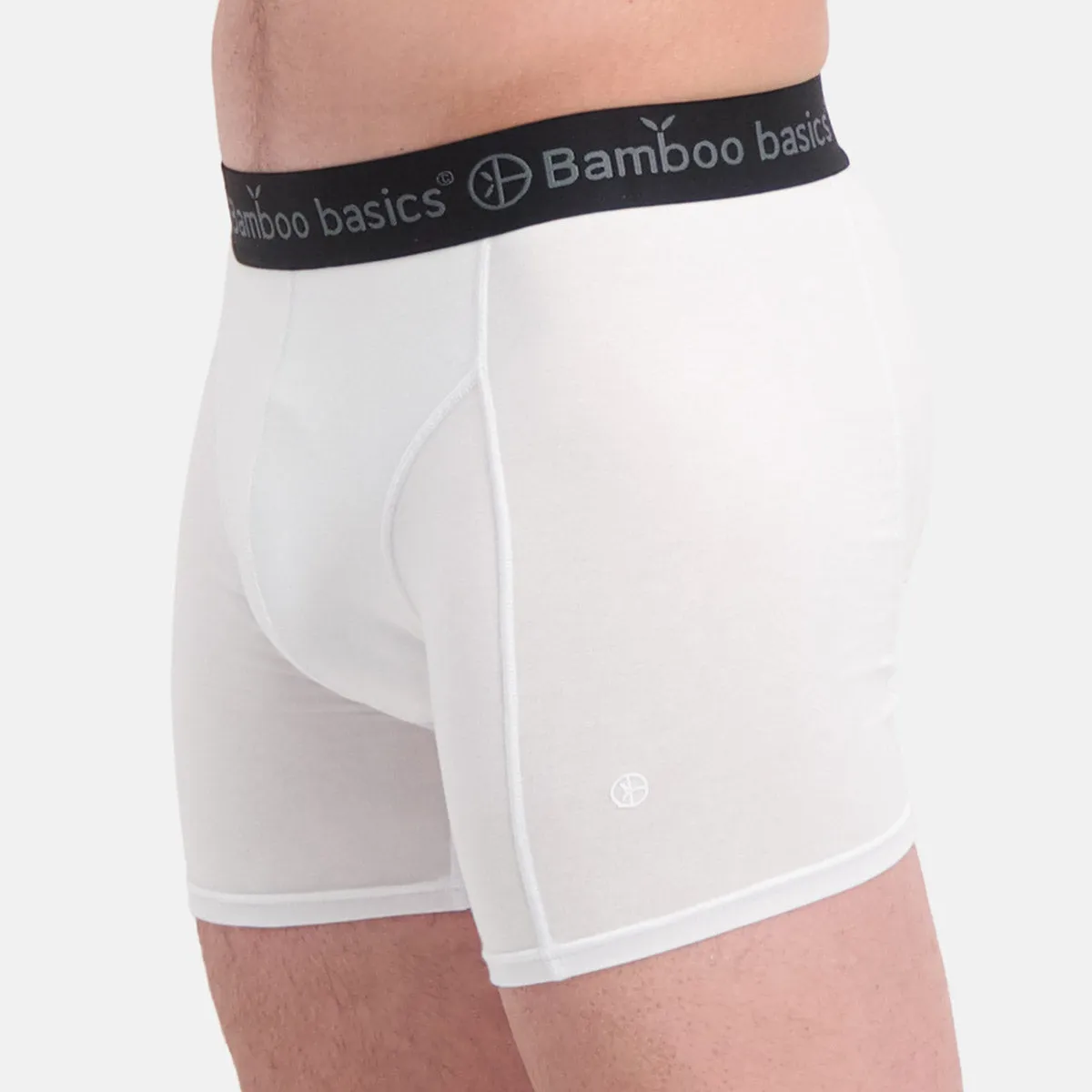 Bamboo Boxer Shorts in Black, White & Grey (3 pack) by Bamboo Basics