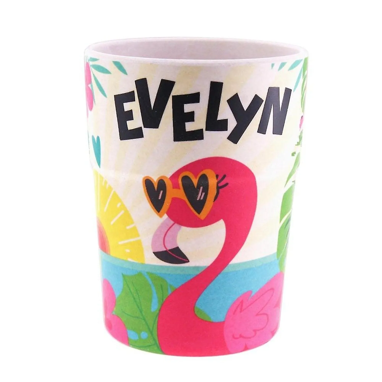 Bamboo Crew Beaker - Evelyn Flamingo