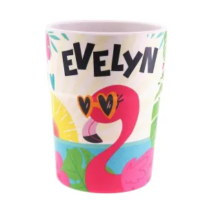 Bamboo Crew Beaker - Evelyn Flamingo