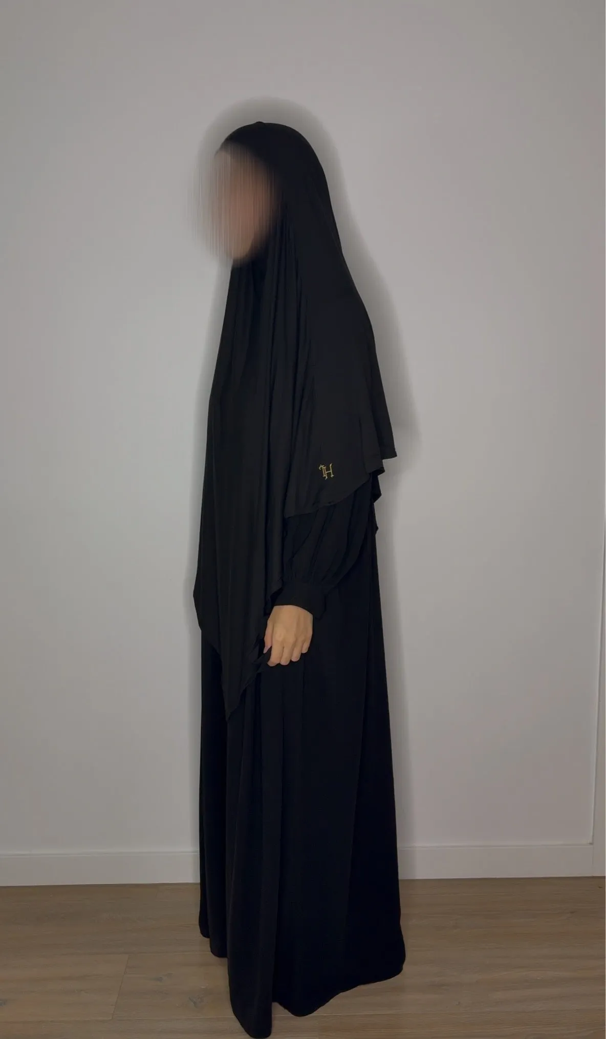 Bamboo Jersey Khimar - Black