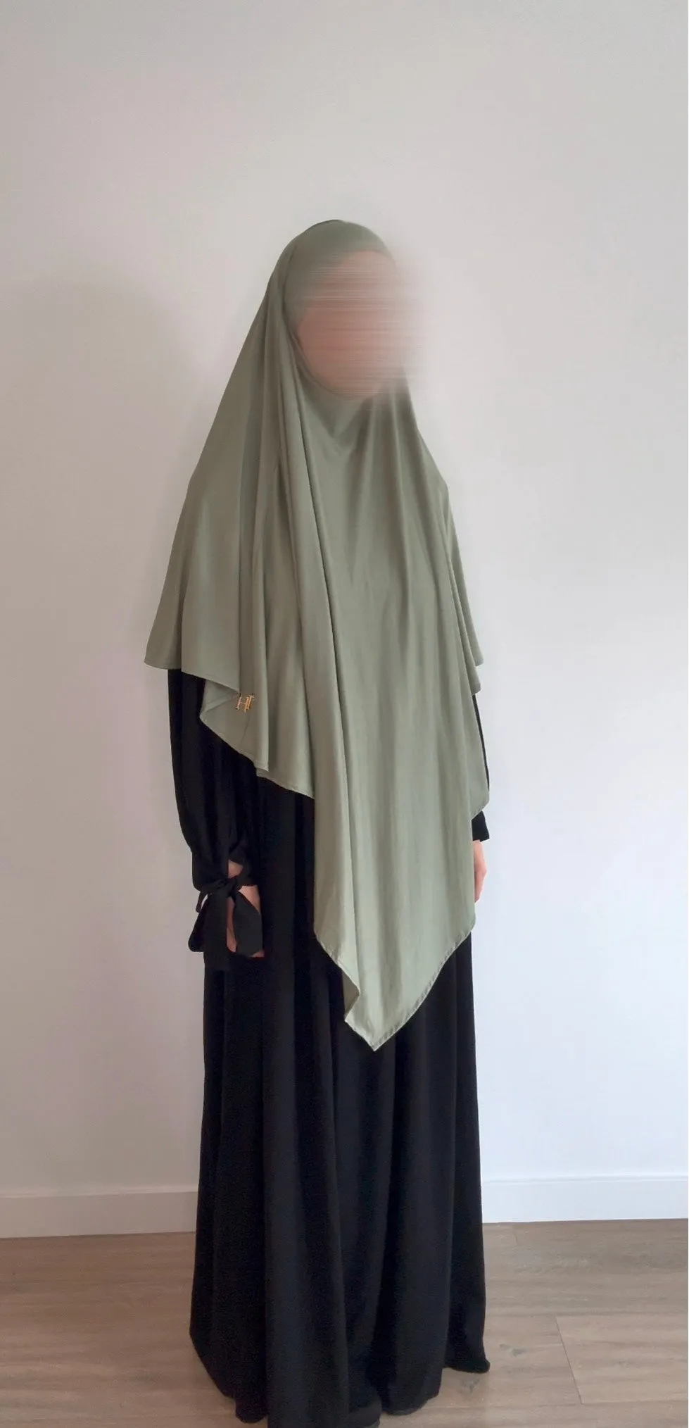 Bamboo Jersey Khimar- Sage Green