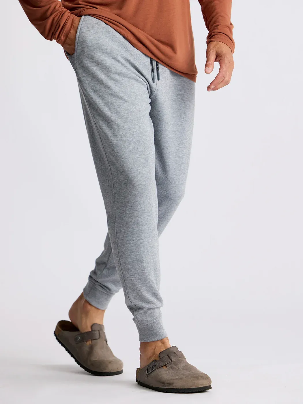 Bamboo Lightweight Fleece Jogger | Free Fly | Heather Grey