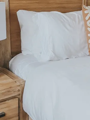 Bamboo Pillow Slip Set - White