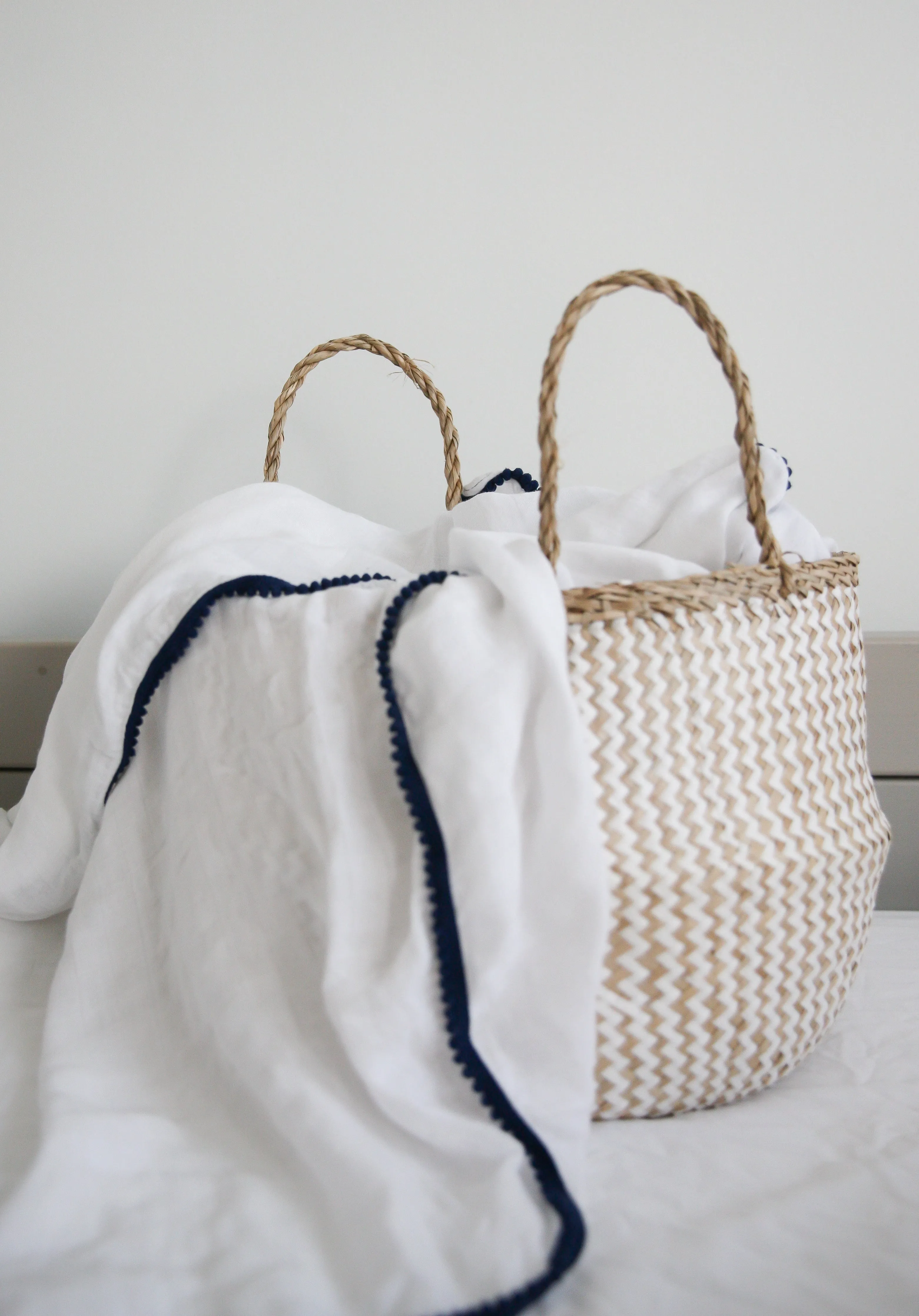 Bamboo Pom Pom Baby Swaddle