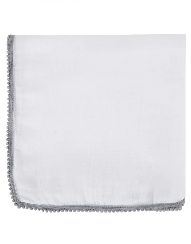Bamboo Pom Pom Baby Swaddle