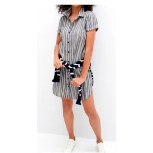 Banana Republic Roll-Cuff Linen Shirt Dress NWT 2 Tall