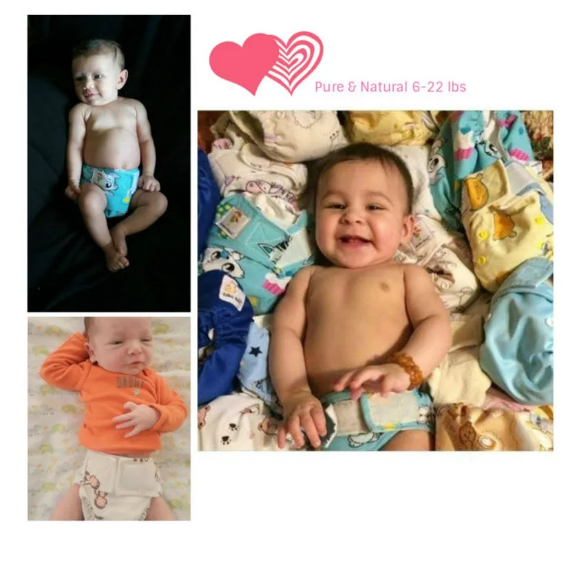 Bananas Newborn Cloth Diaper with 2 Bamboo Inserts