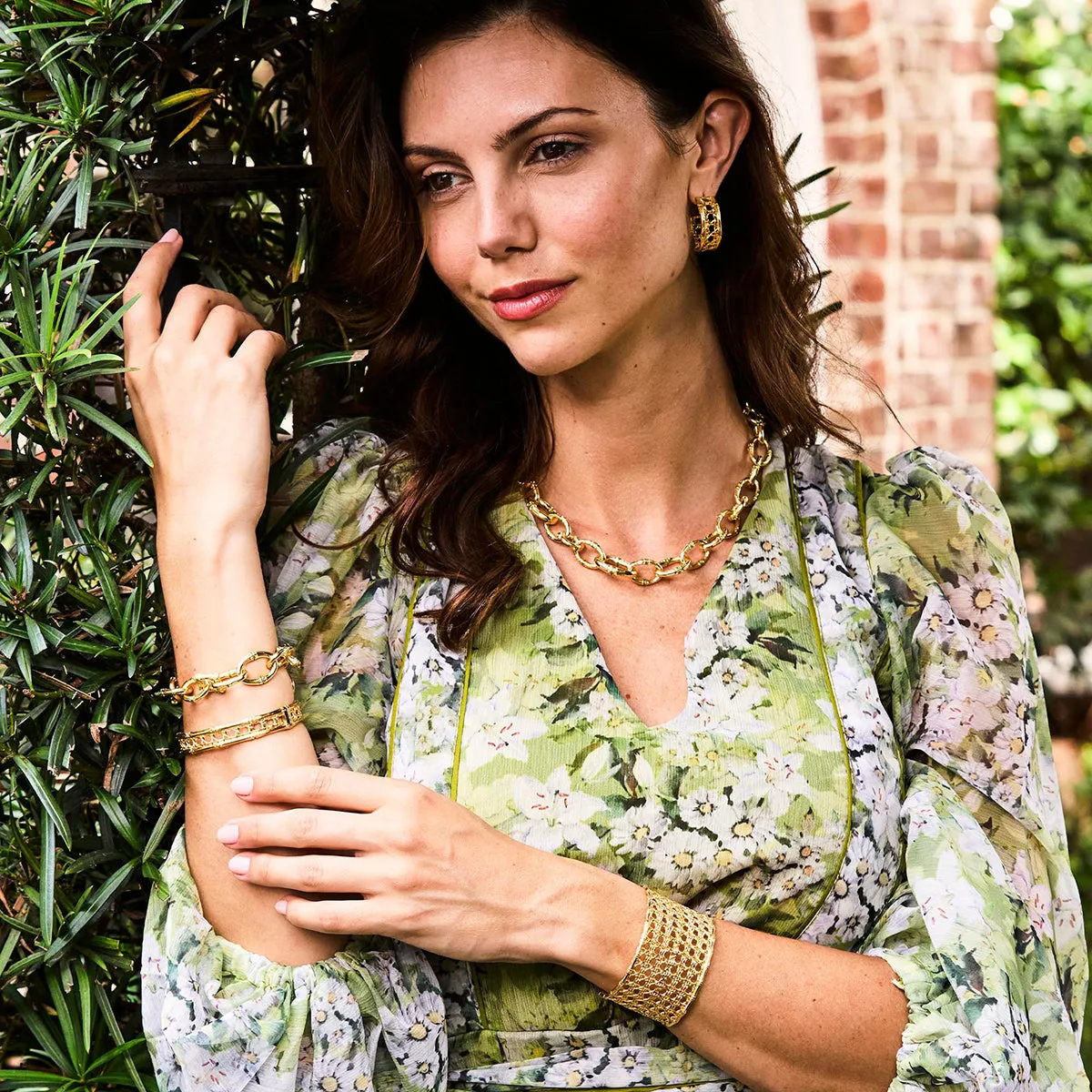 Bangkok Bamboo Link Necklace