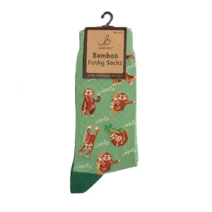 Bartleby Funky Bamboo Socks - Sloth Design