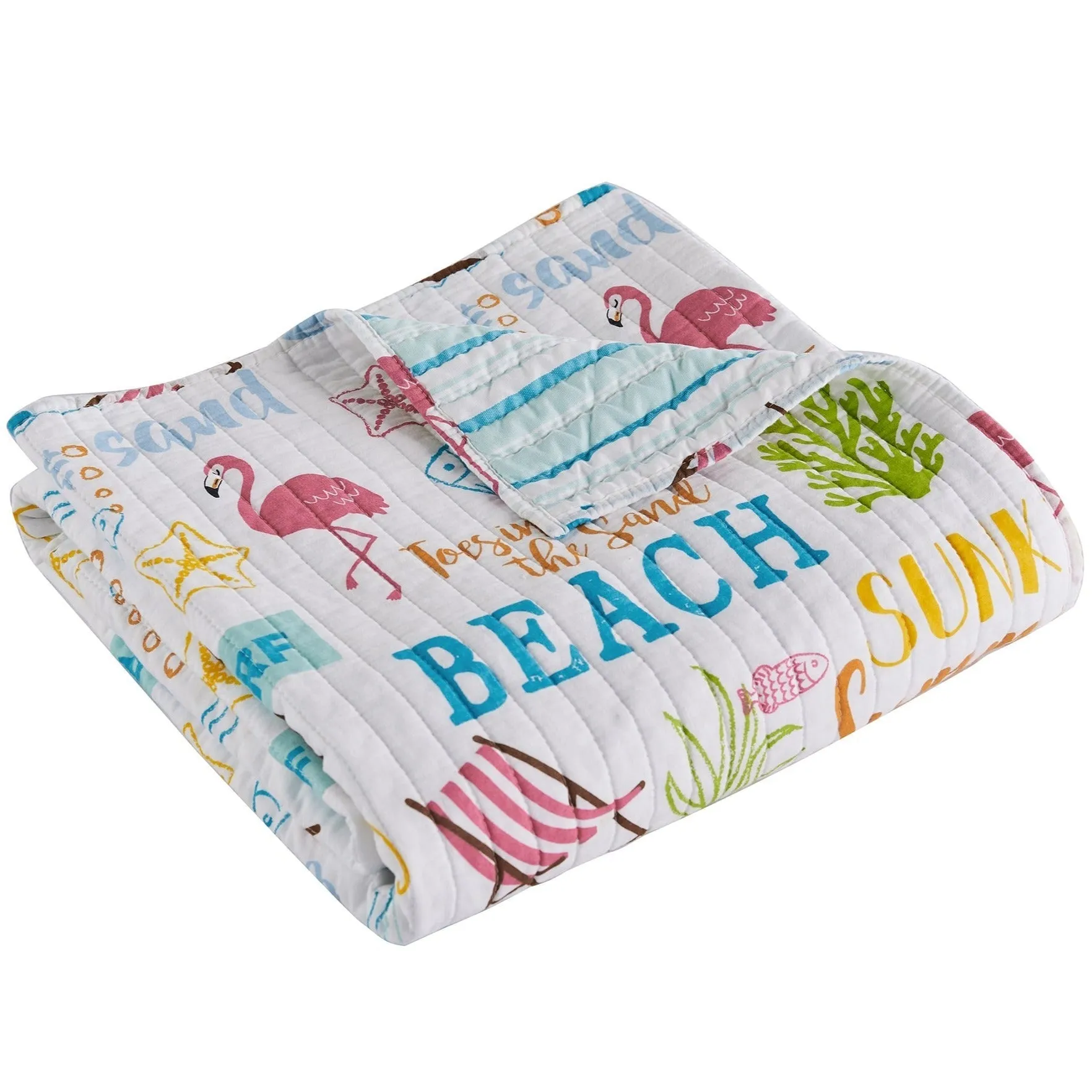 Beach Days Quilted Throw
